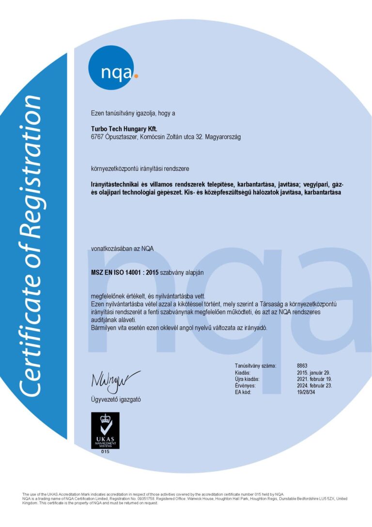 MSZ EN ISO 14001 : 2015